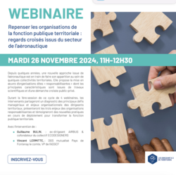 Webinaire - Repenser les organisations de la fonction publique territoriale : regards croisés issus du secteur de l’aéronautique