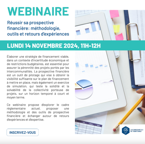 Webinaire - Réussir sa prospective financière: méthodologie, outils et retours d’expériences