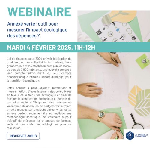 Webinaire - Annexe verte: comment mesurer l'impact écologique des dépenses?