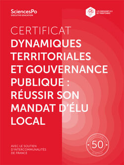 Certificat de formation - Dynamiques territoriales et gouvernance publique